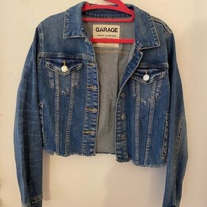 Cropped jean jacket